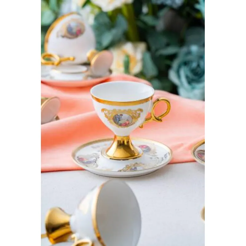 Rosanna 6 Kişilik Kahve Fincanı Takımı - 90 ml MSKF85