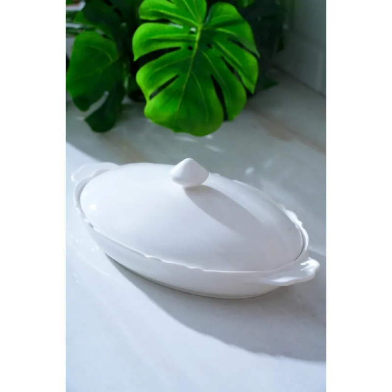 Pure Carmen Oval Kapaklı Tabak MST547
