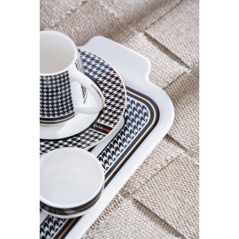 Renzo 2 Kişilik Tepsili Kahve Fincan Takımı - 100 ml MSKF98