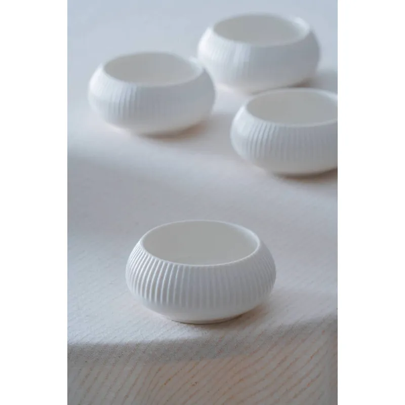 Bianco Perla Porselen Yuvarlak Kase - 8 cm MST566