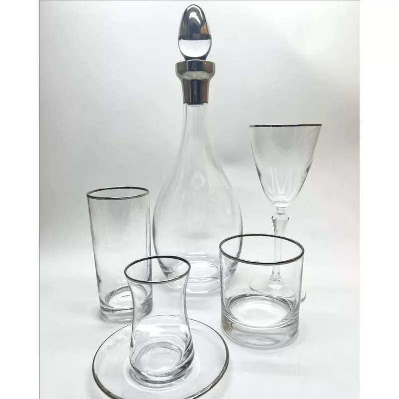 GLZ 200 Basıc Altın 61Parça Kristal Sofra Takımı SSST001