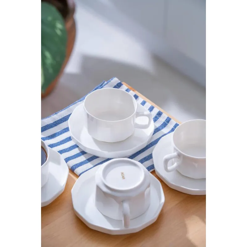 Hexagon 6 Kişilik Çay Fincanı Takımı - 200 ml MSFK86