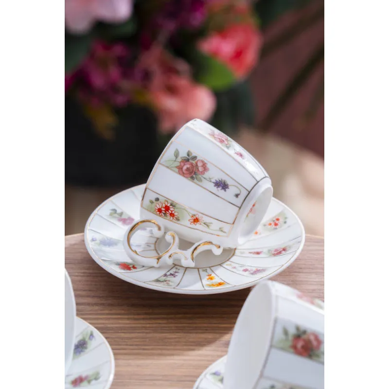 Gisele 6 Kişilik Kahve Fincan Takımı - 100 ml MSKF92