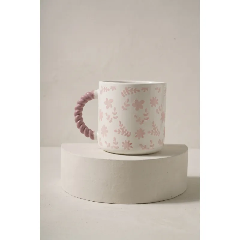 Cozy Porselen Pembe Kupa - 325 ml MSK167
