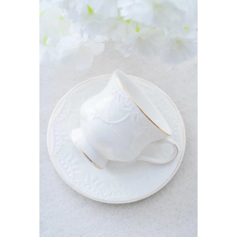 Veronica 6 Kişilik Gold Porselen Çay Fincanı Takımı - 220 ml MSFK83