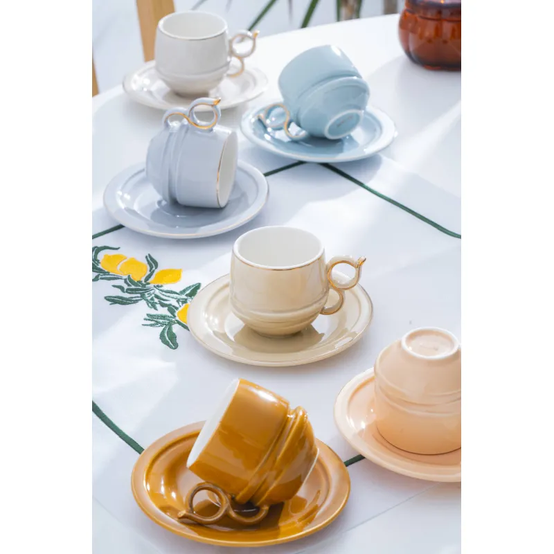 Lara 6 Kişilik Kahve Fincan Takımı - 90 mL MSKF77