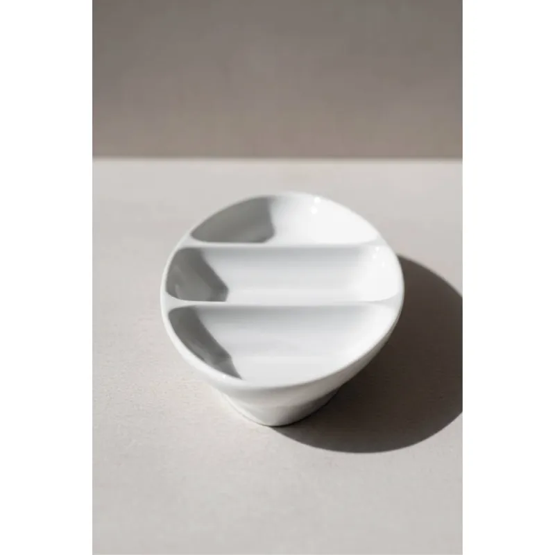 Aria Oval Bölmeli Kayık Tabak - 25 cm MST580