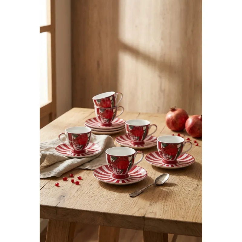 Nuances 6 Kişilik Kahve Fincan Takımı - 90 ml MSKF511