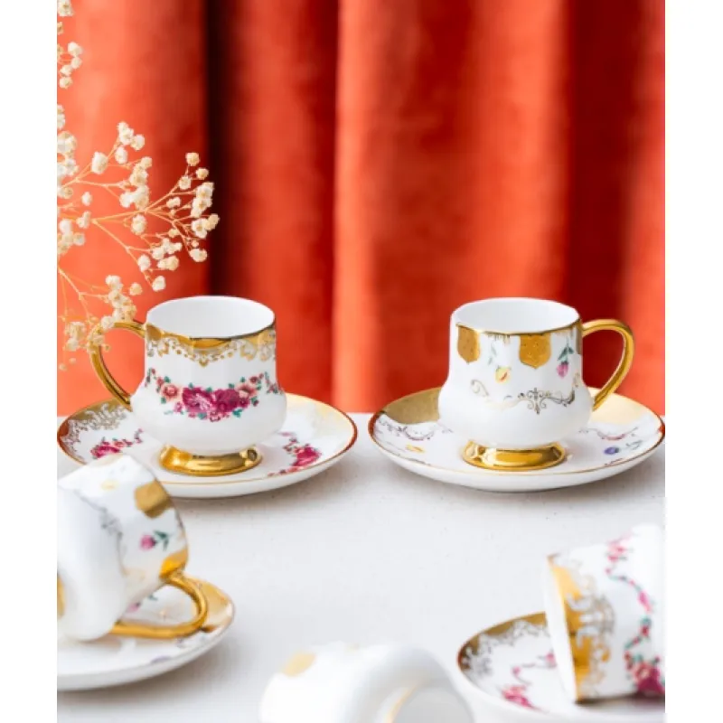 Osiris 6 Kişilik Kahve Fincanı Takımı - 90 ml MSKF70