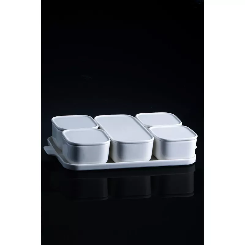 Pure White 6li Porselen Kahvaltılık Set 31x20x2.5 MST124