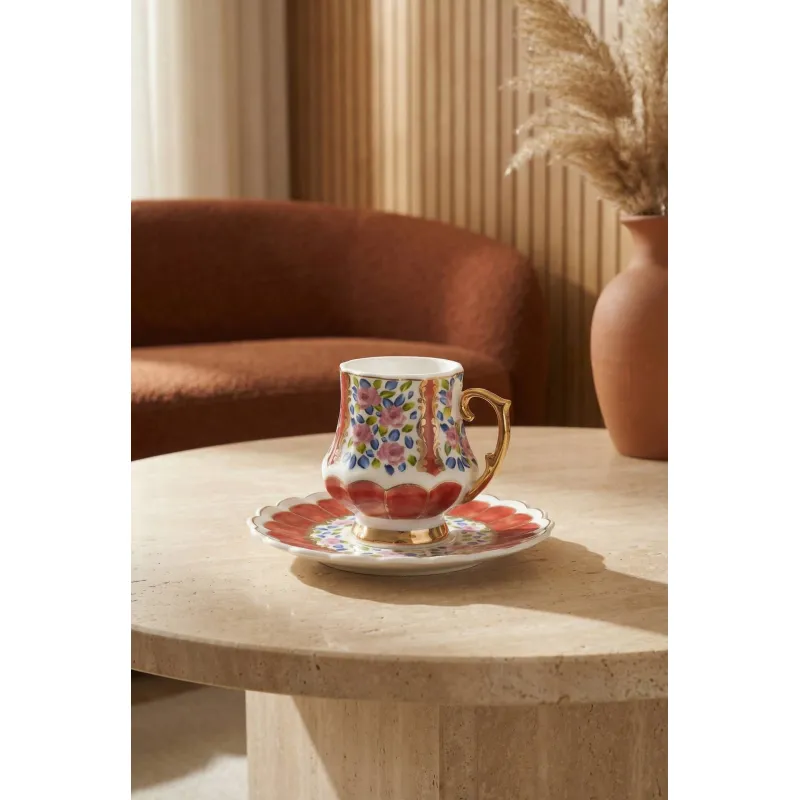 Monica 6 Kişilik Kahve Fincan Takımı - 90 ml MSKF522