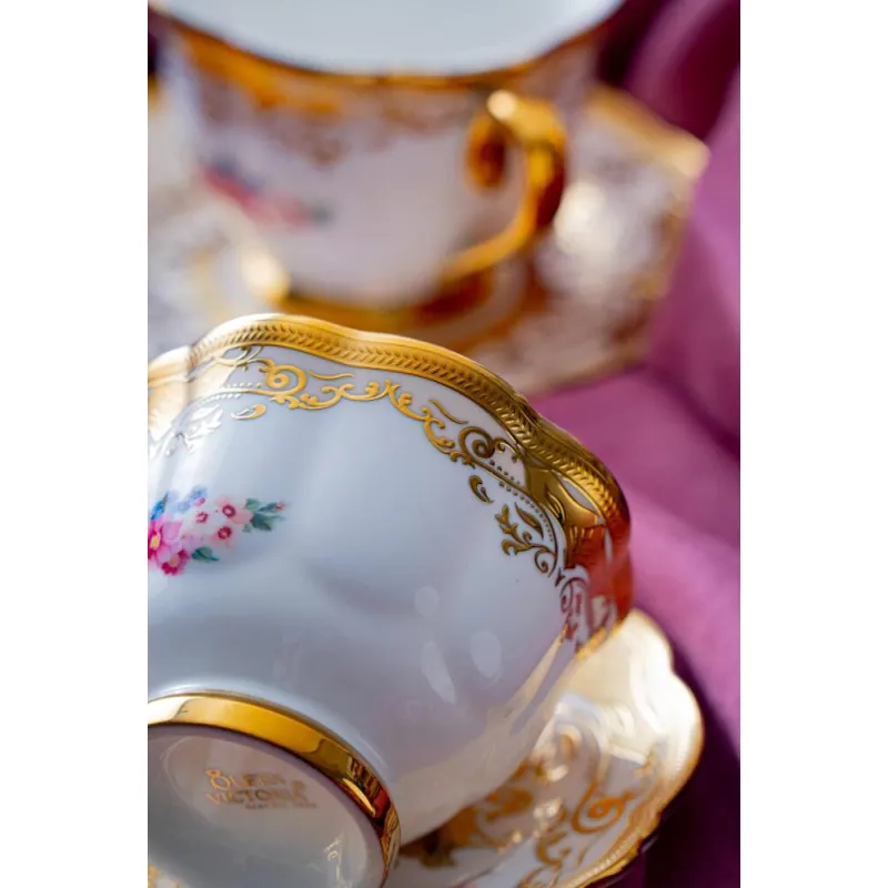 Queen Victoria - Marigold 6 Kişilik 17 Parça Çay Seti MSÇS094