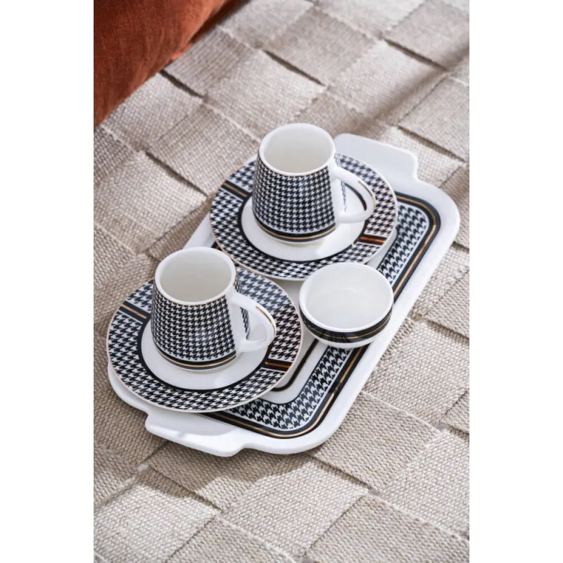 Renzo 2 Kişilik Tepsili Kahve Fincan Takımı - 100 ml MSKF98