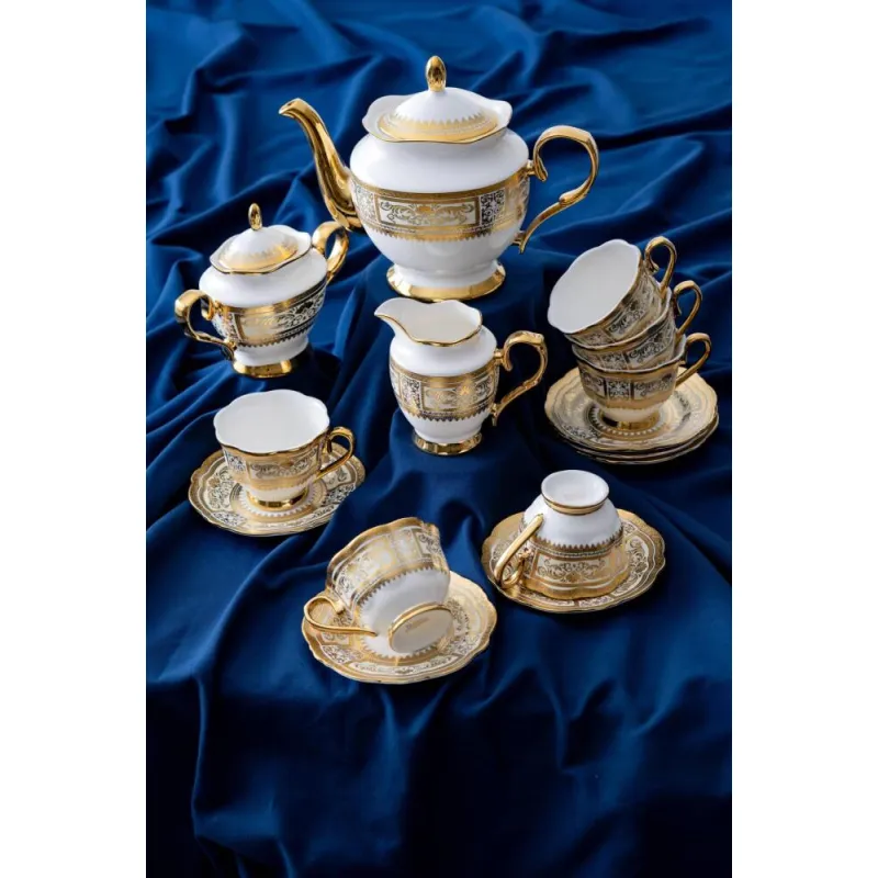 Queen Victoria - Belladonna 6 Kişilik 17 Parça Çay Seti MSÇS095